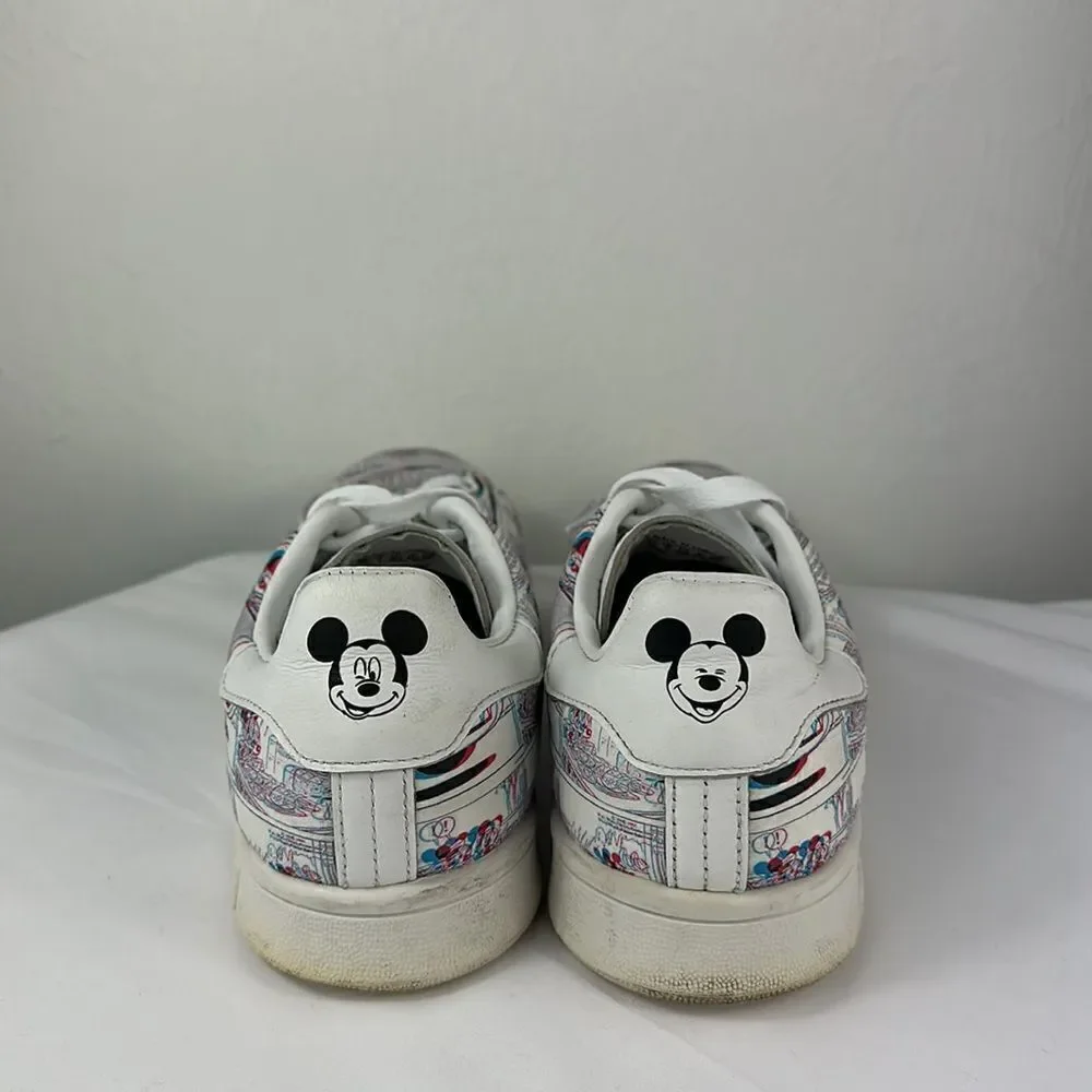 Adidas Limited Edition Stan Smith Mickey Mouse 3D Print Sneakers Size 7.5